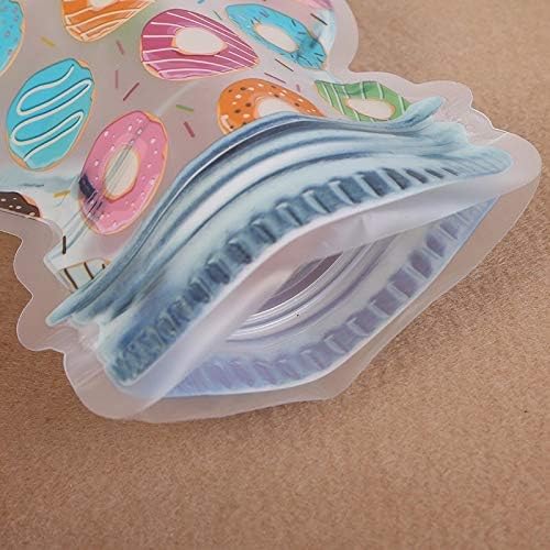 Stand-up Food Saver Zip Lock Pouch Bags Patterned Jar Shaped Resealable Storage Packaging 1pc