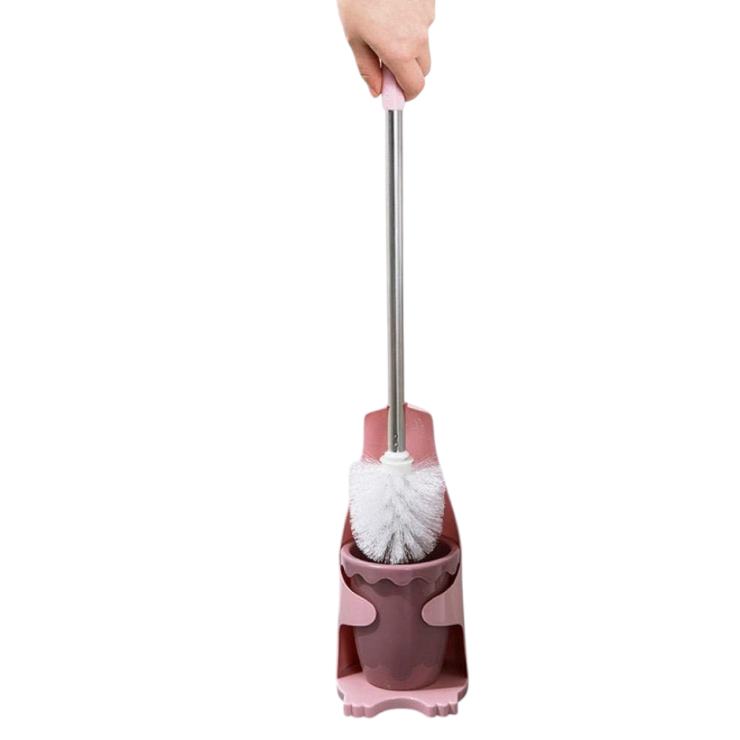 Toilet Brush & Holder Set Plastic 404