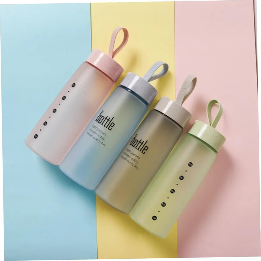 500ml Frosted Sports Water Bottle 19cm Patterned