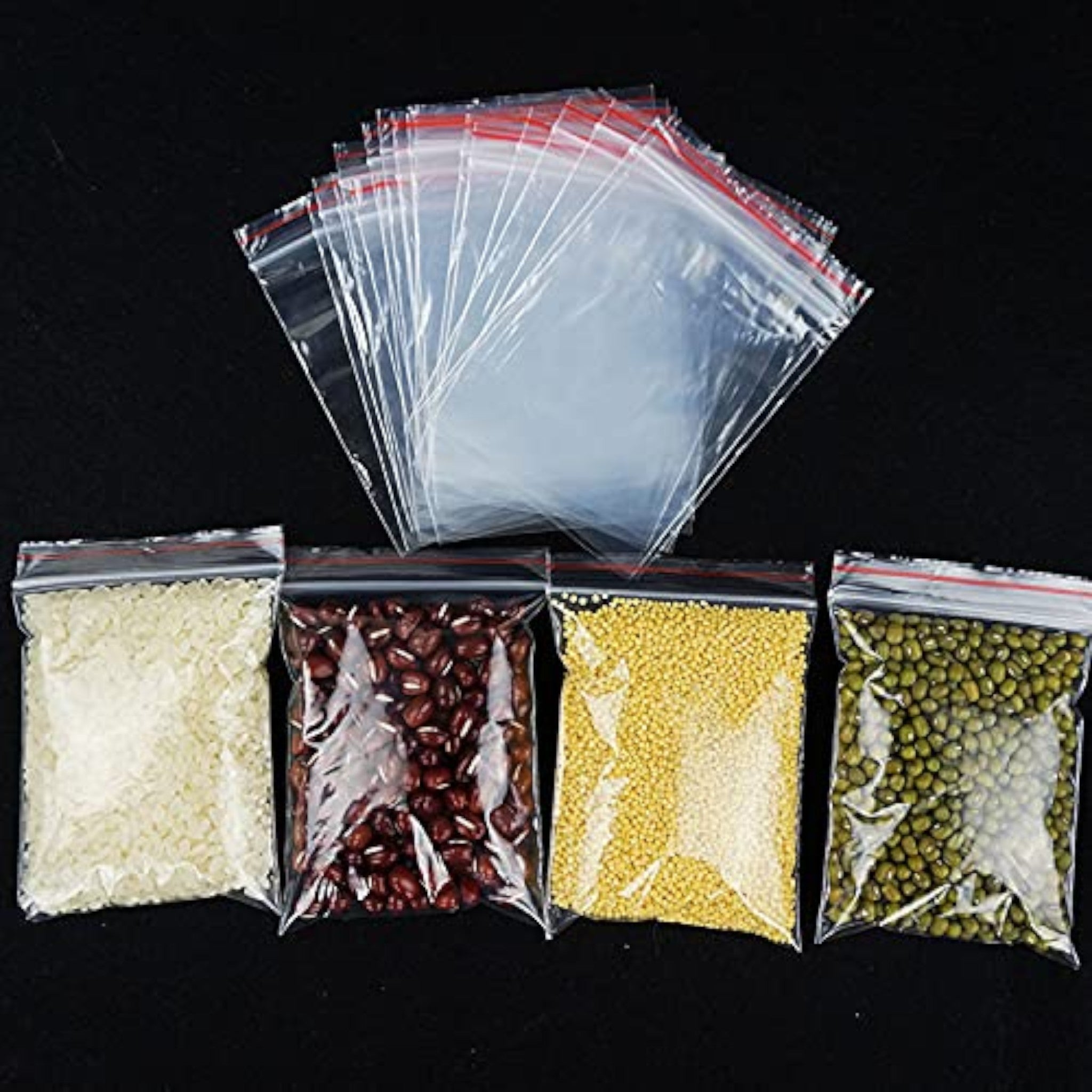 Zip Lock Bags Resealable 8x11cm 40mic 100pack