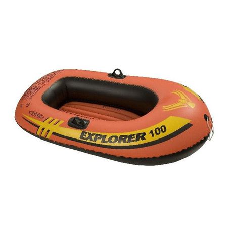 Intex Boat Explorer 100 1-Person Boat - Orange 147x84x36cm