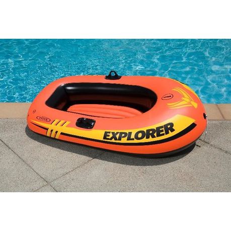 Intex Boat Explorer 100 1-Person Boat - Orange 147x84x36cm