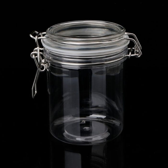 Airtight Plastic Preserve Jar Container with Clip Clamp Lid