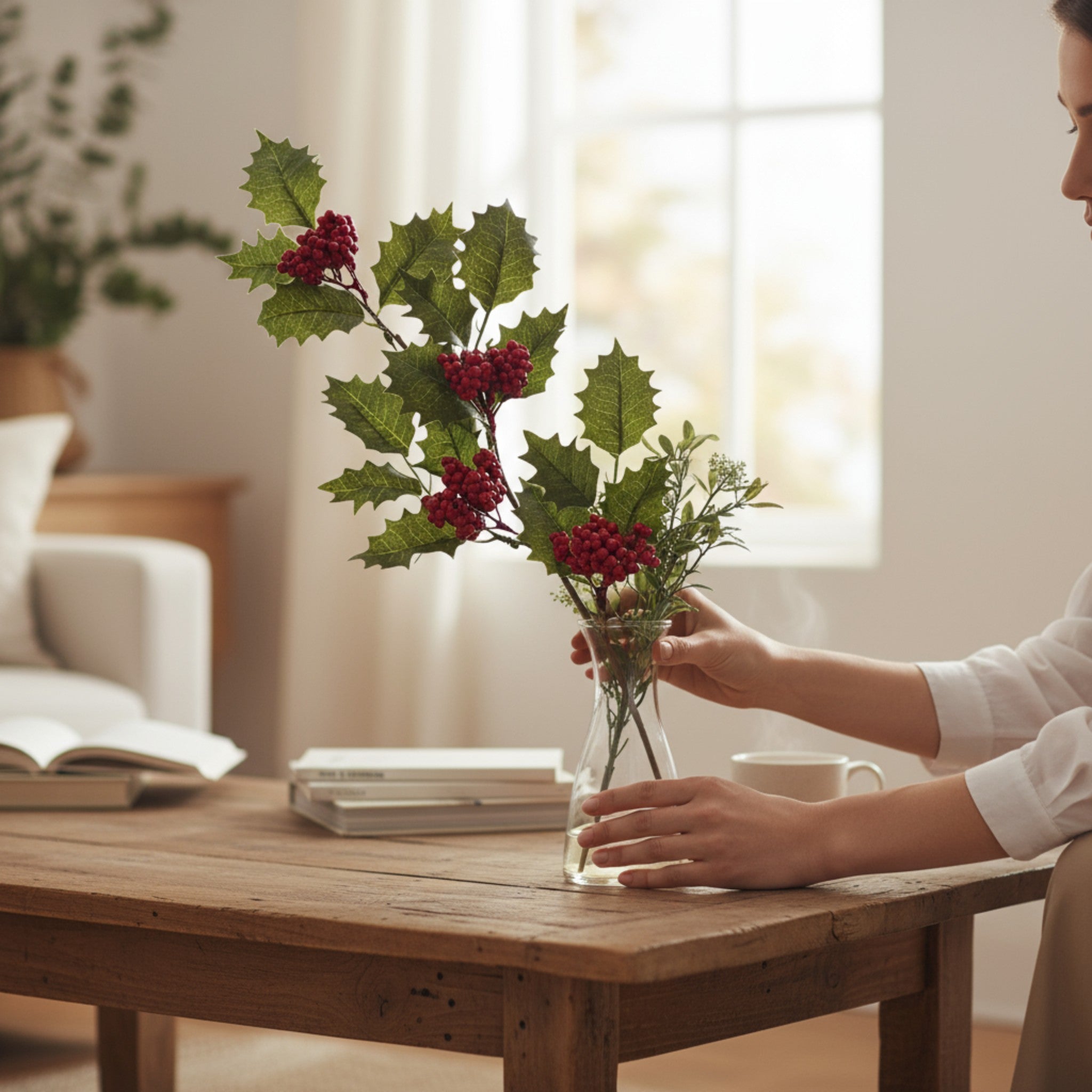 Holy Pick Berries Christmas Artificial Flower 60cm