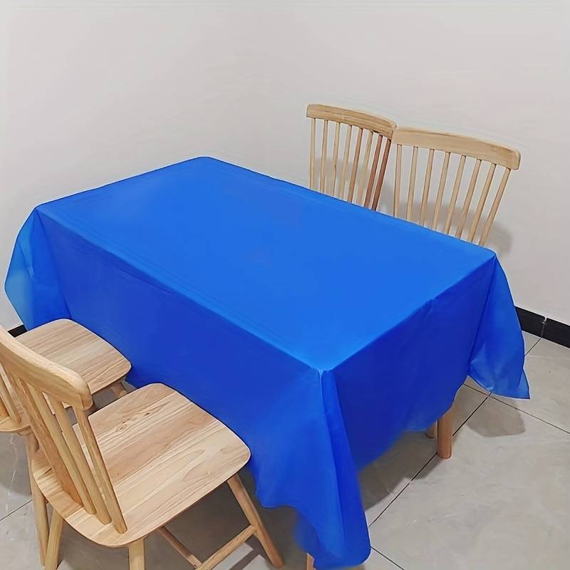 Multipurpose Plastic Party Table Cover Disposable & Reusable 137x183cm