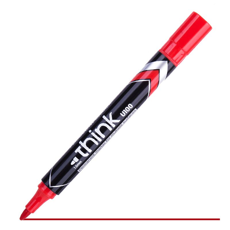 Deli Permenant Marker Bullet 1.5mm Red