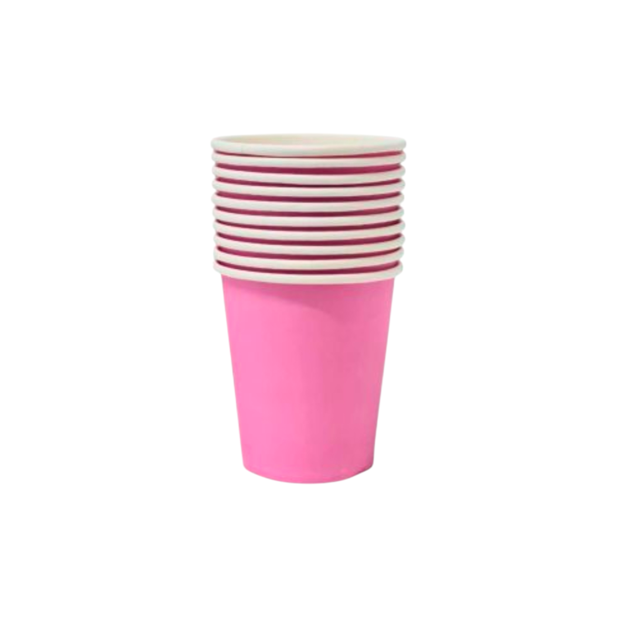 Disposable Paper Cups Pink 10pcs