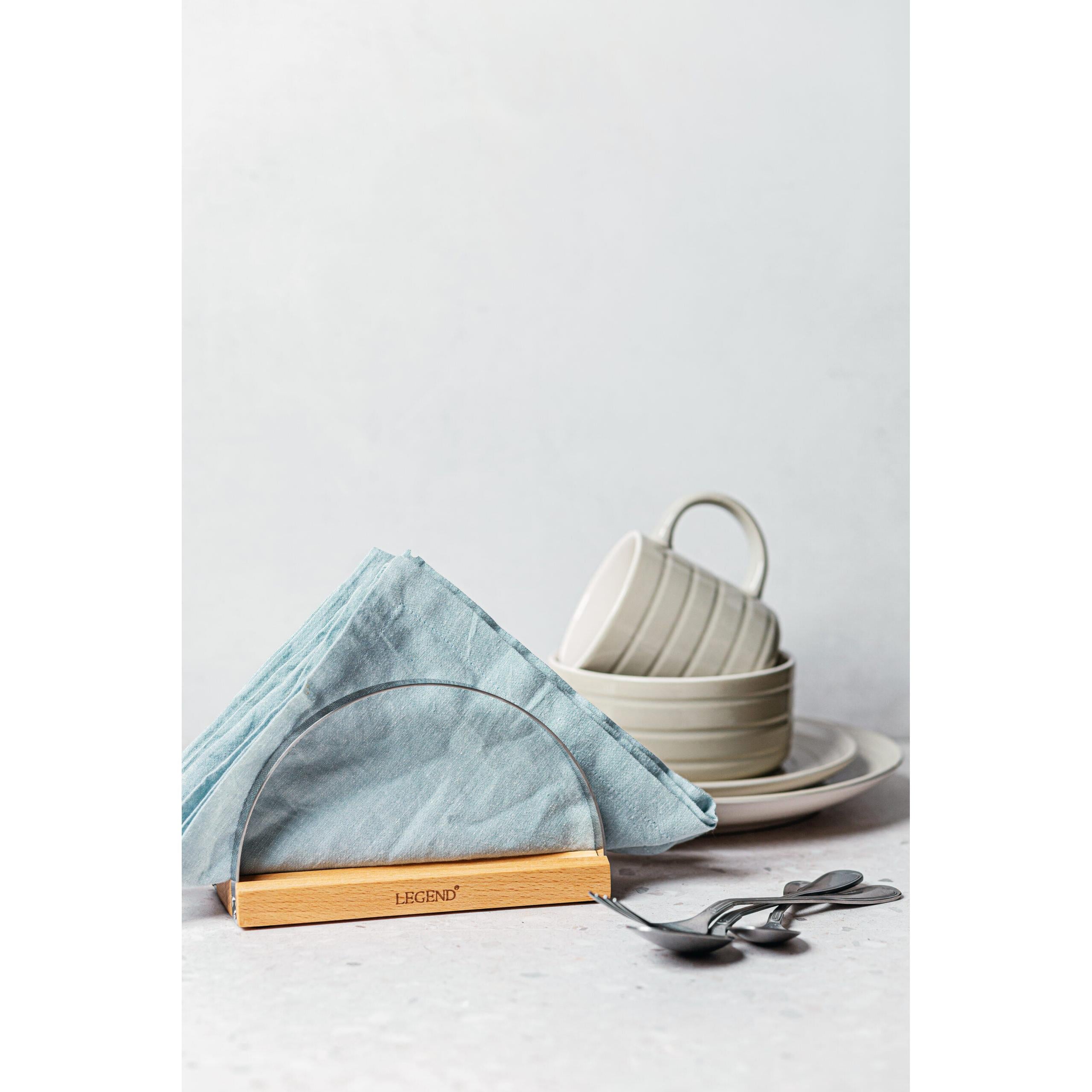 Legend Premium Beechwood Napkin Serviettes Holder