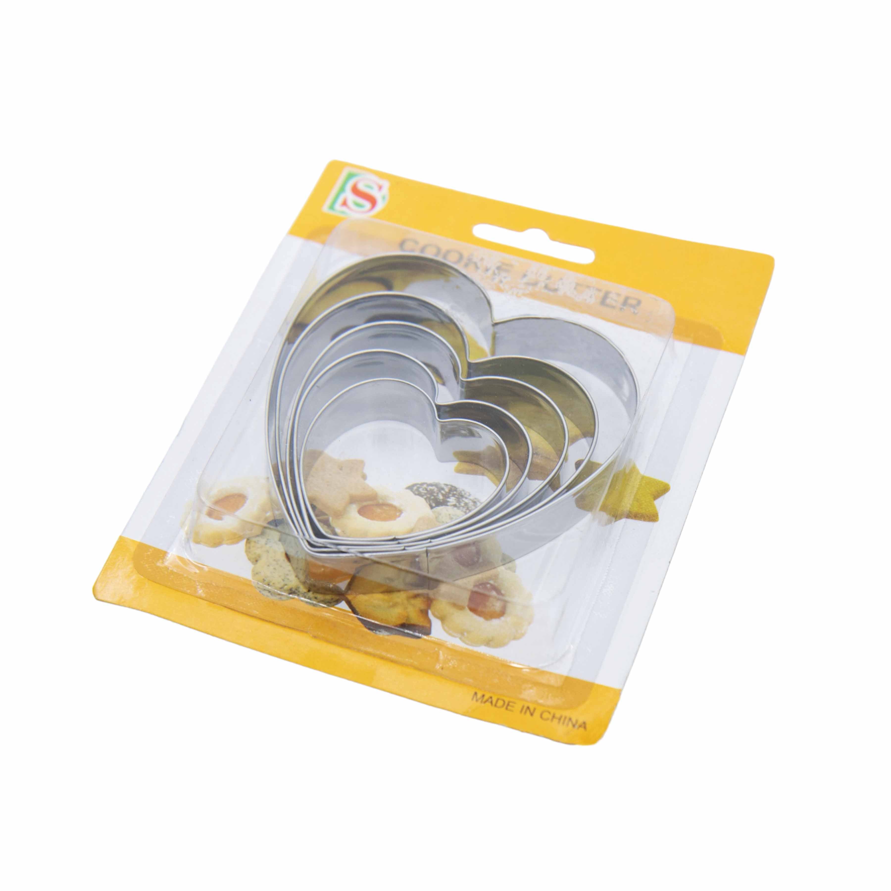 Cookie Cutters Metal Heart Design 5pack 1848