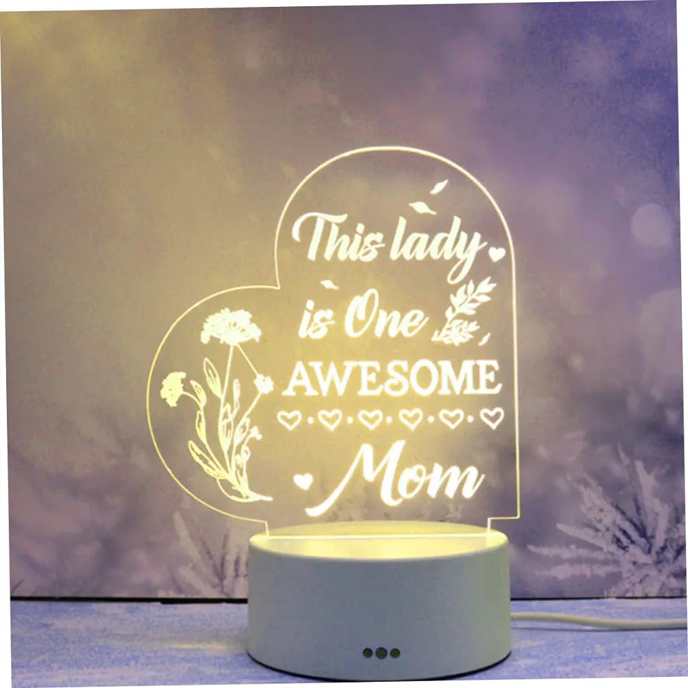 3D Light Night Stand - Awesome Mom Gift
