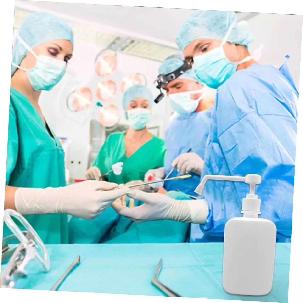 500ml HDPE Boston Bottle with Long Nose Pump Lid