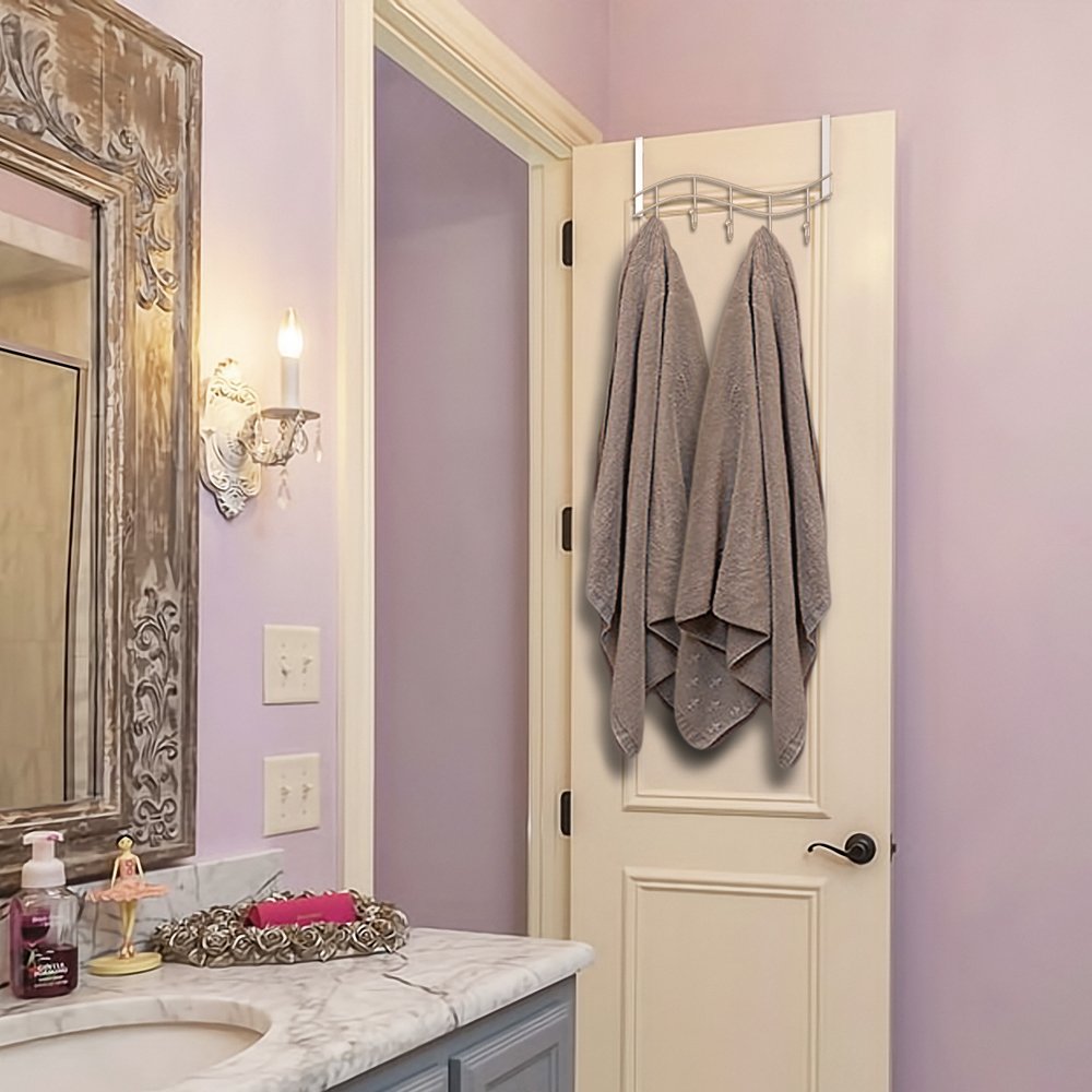 Chrome Over Door Hanger 5-Hooks