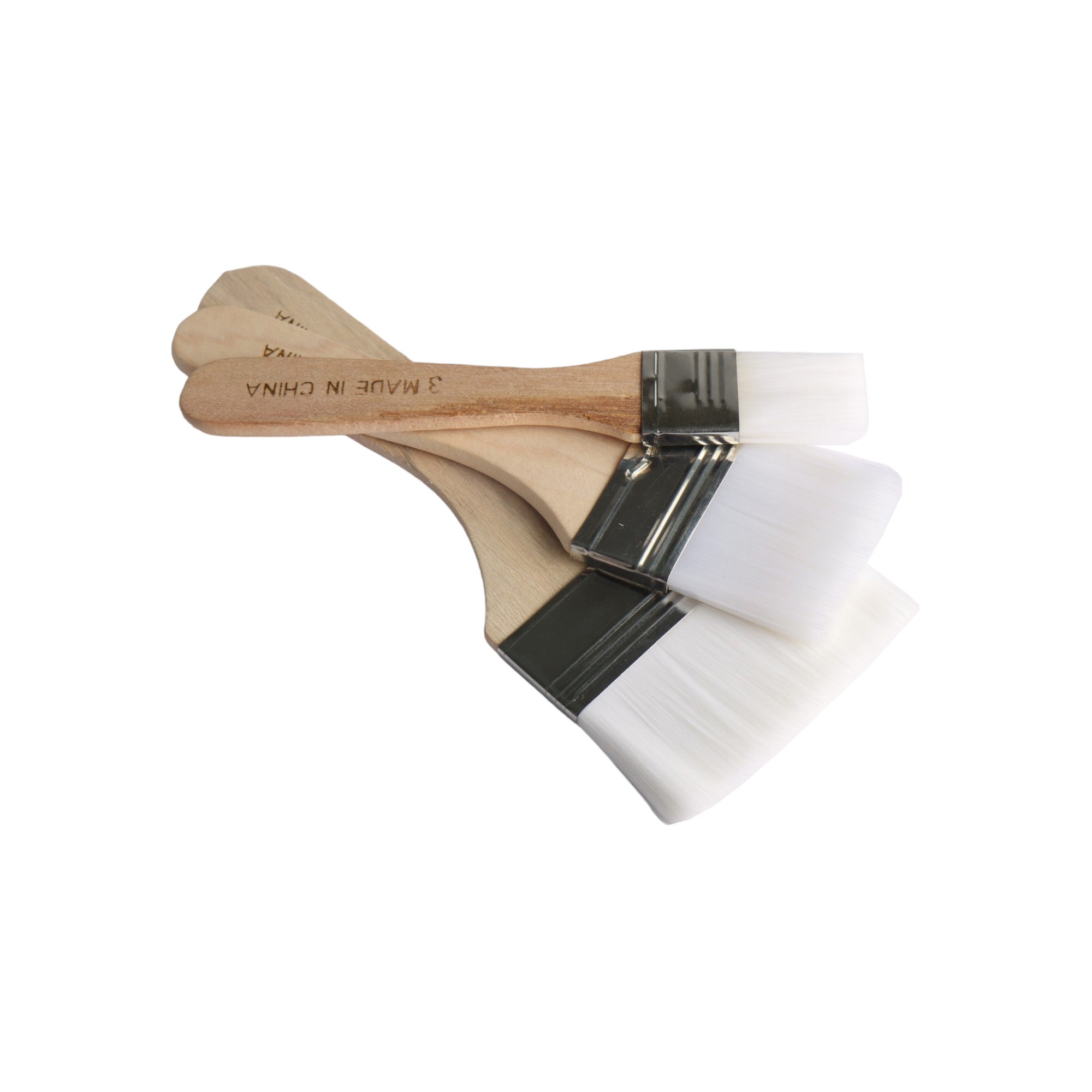 Art & Crafts Paint Brushes with Wooden Handle 3pack