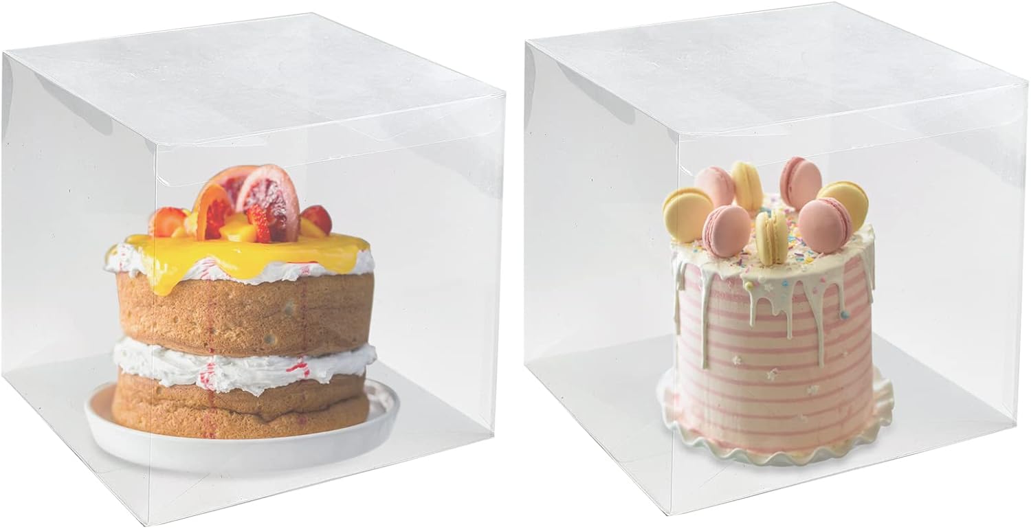 PVC Gift Boxes Transparent Open 1-Side 12pack