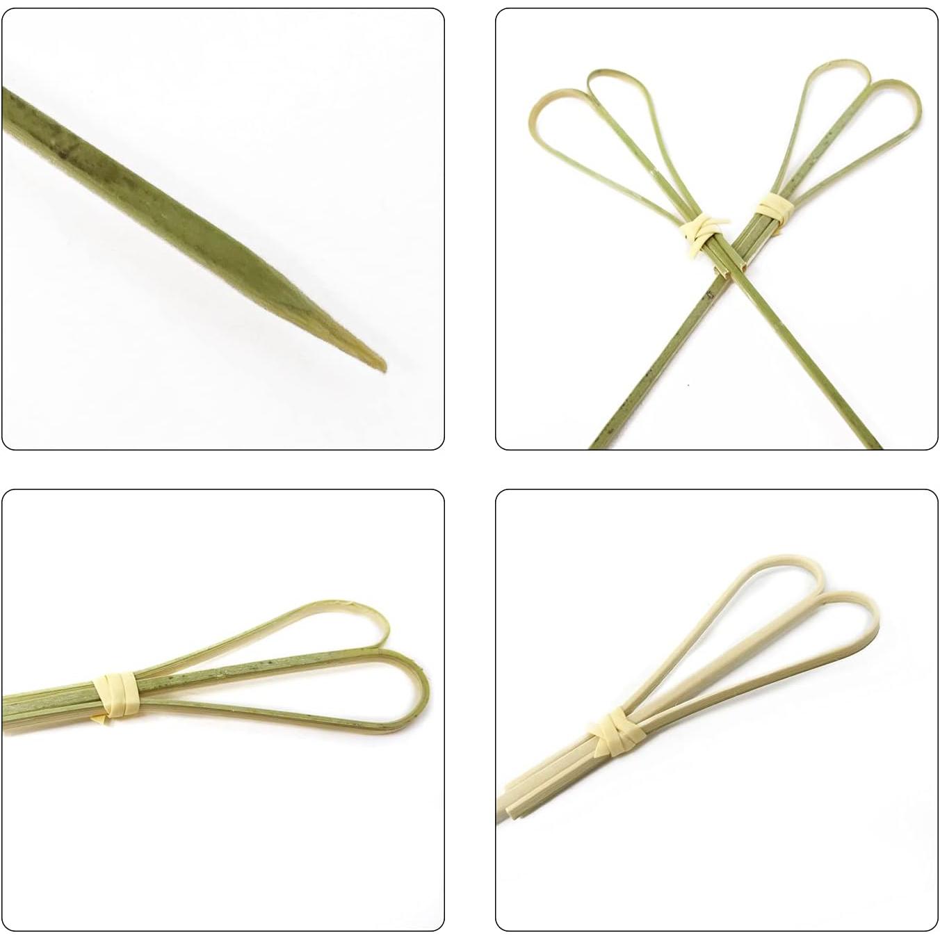 Bamboo Disposable Knot Picks 15cm Round Shape 50pack