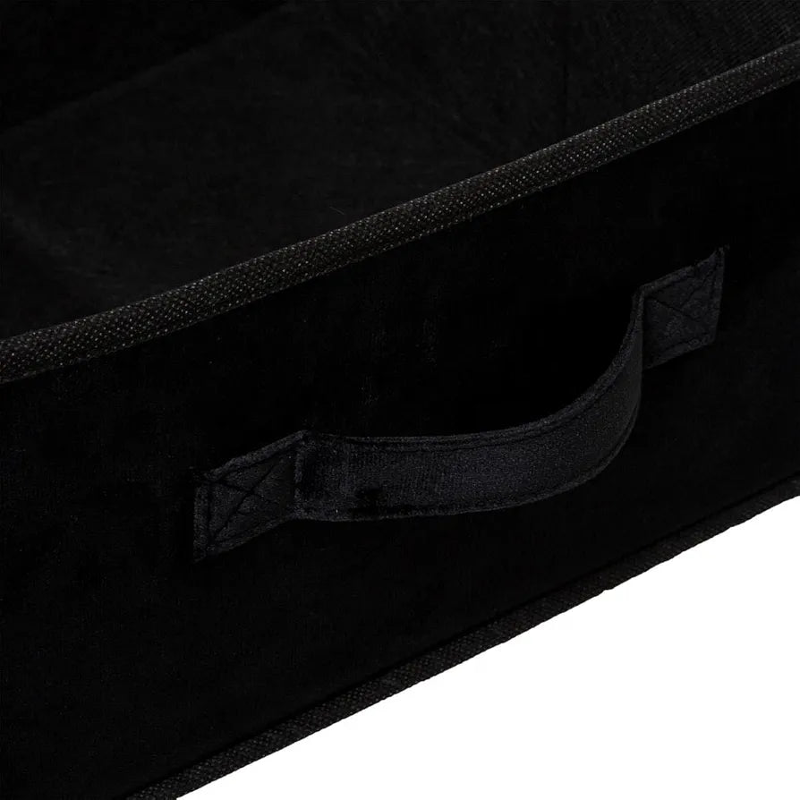 5Five Simply Smart Black Velvet Storage Box