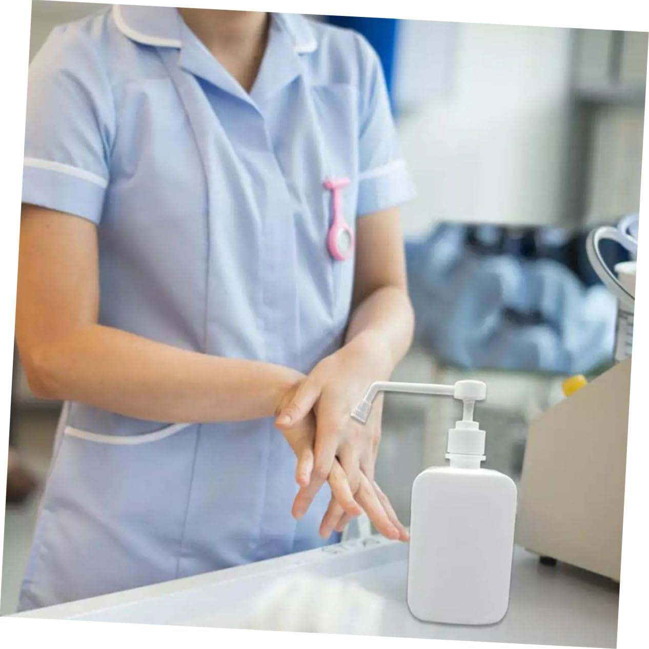 500ml HDPE Boston Bottle with Long Nose Pump Lid