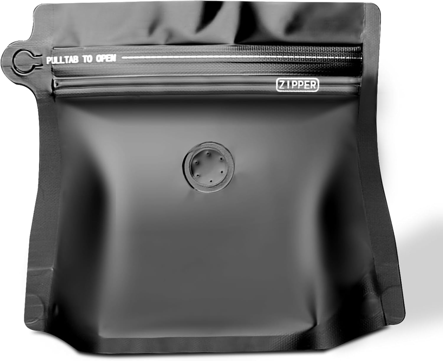 Aluminium Metalized Stand-up Damond Coffee Bean Pouch Bag - Vacuum Seal Pull-tab with Air Valve Resealable 10Pack