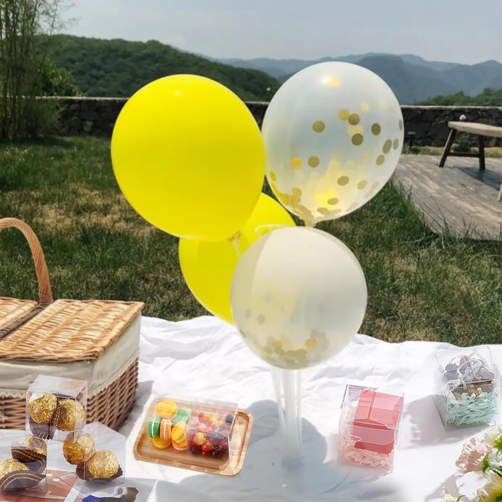 PVC Cube Gift Boxes Transparent Open 1-Side 12pack