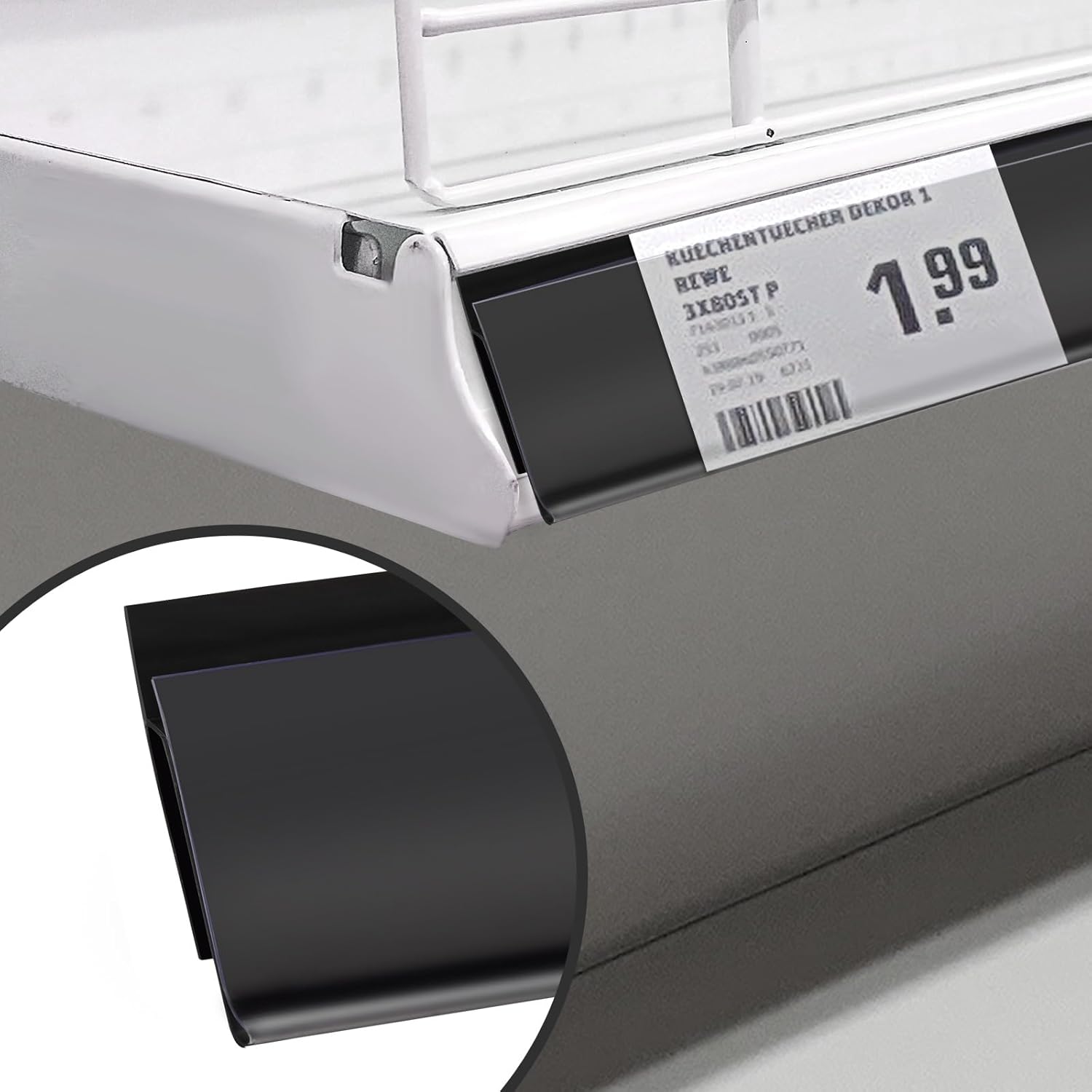 Shelf Talkers Plastic 914x33mm Black