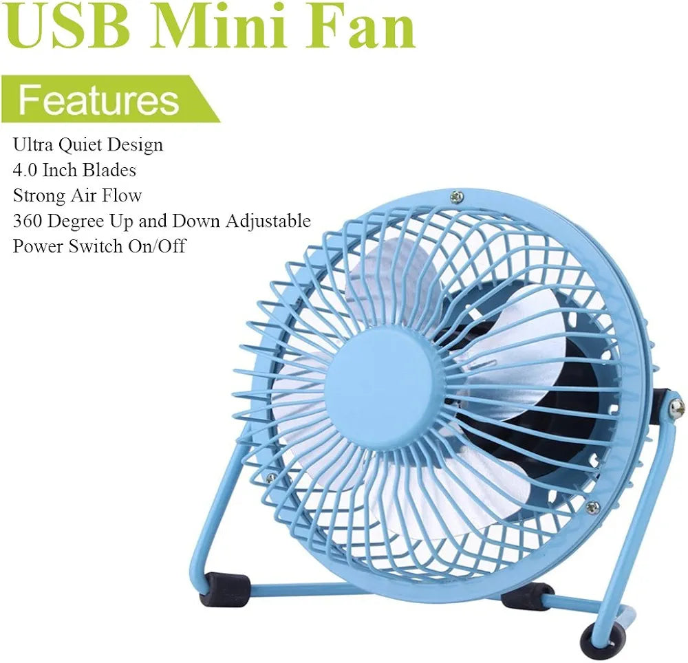 USB Mini Desk Fan 13.5cm