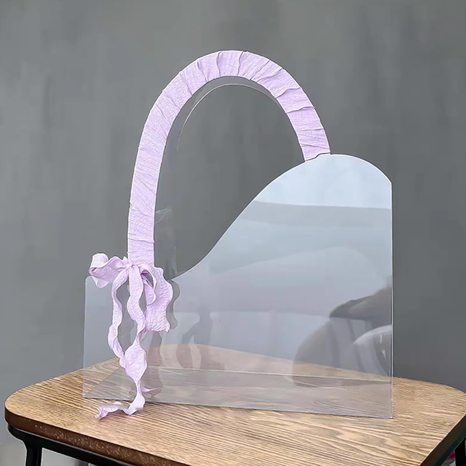 PVC Flower Bouquet Gift Bags Clear with Handle 78x30cm