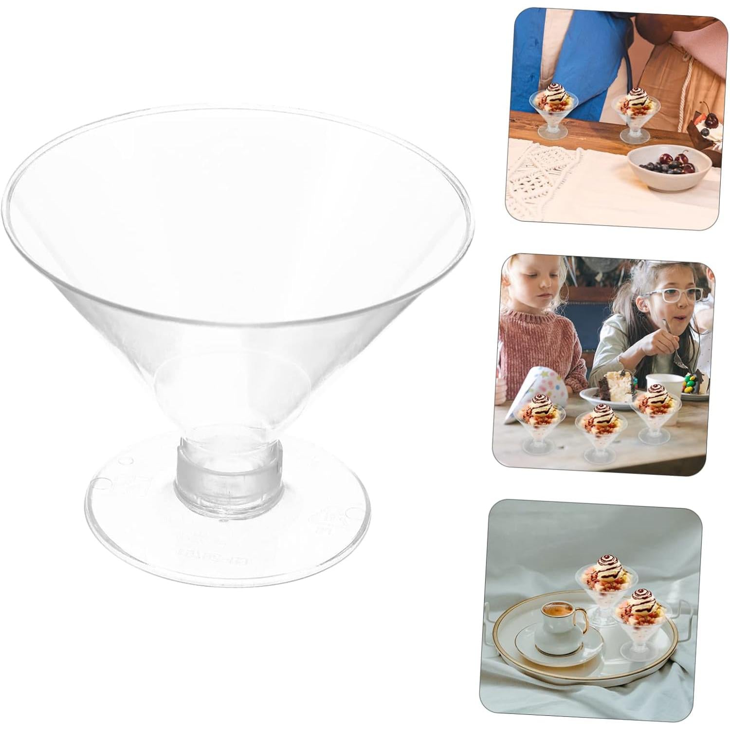 Acrylic Mini Dessert Martini Cup 170ml 25pack