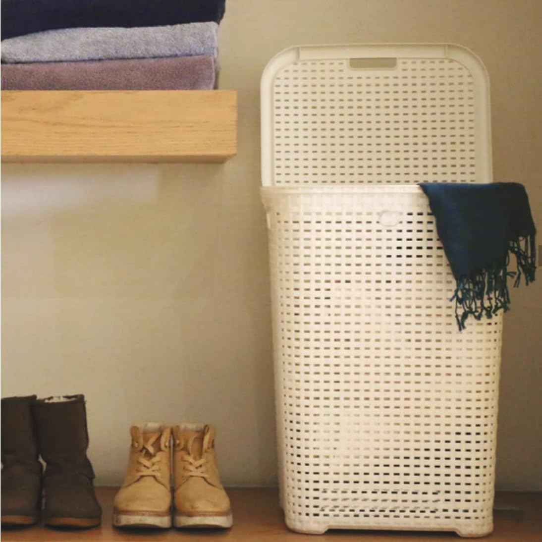 Titiz Rattan Laundry Basket 45L TM-1039