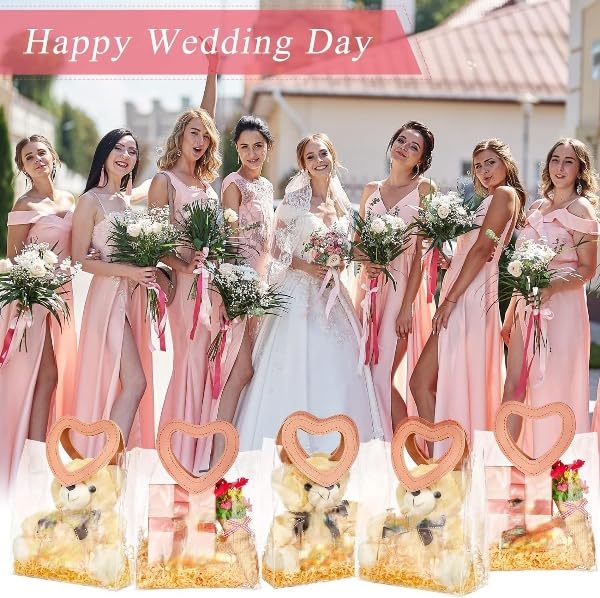 PVC Gift Bags with Heart Handle