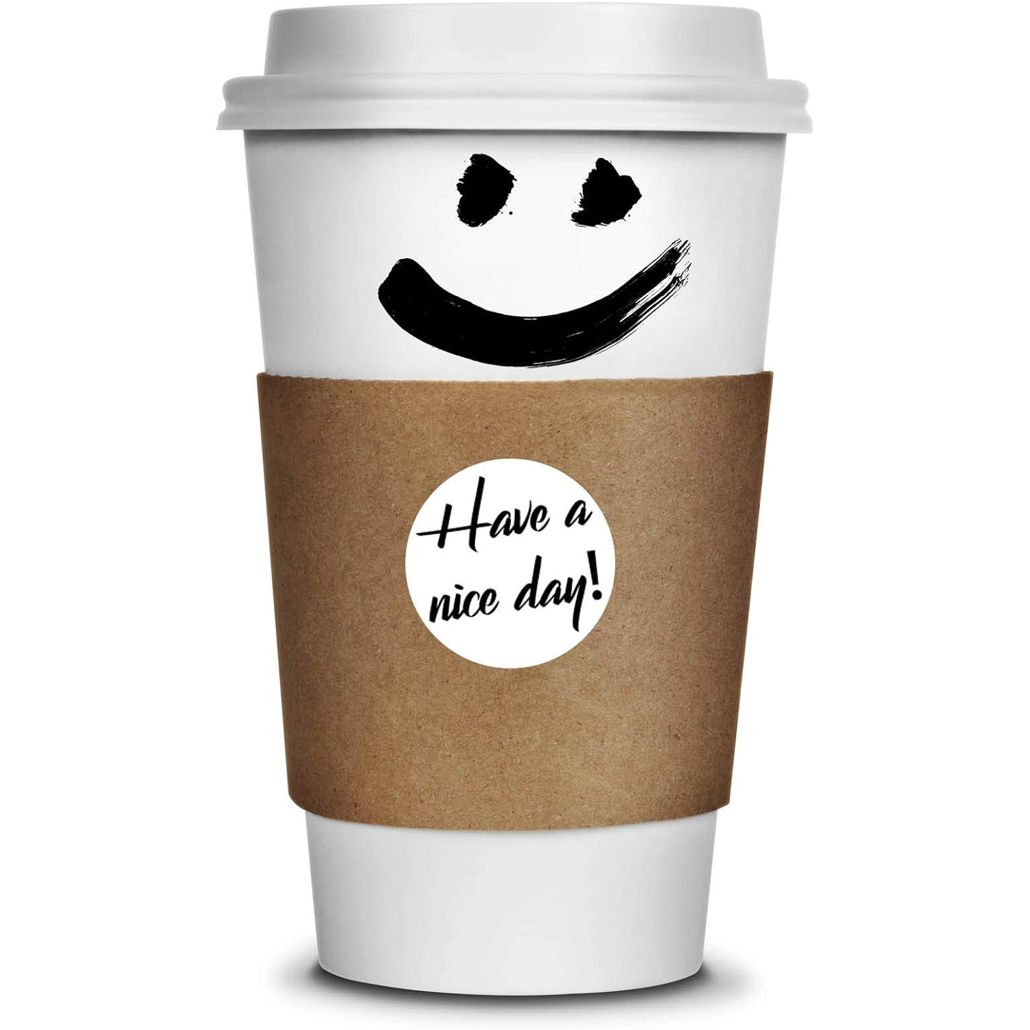 Auto Labels Stickers C10mm White Round 1350pcs