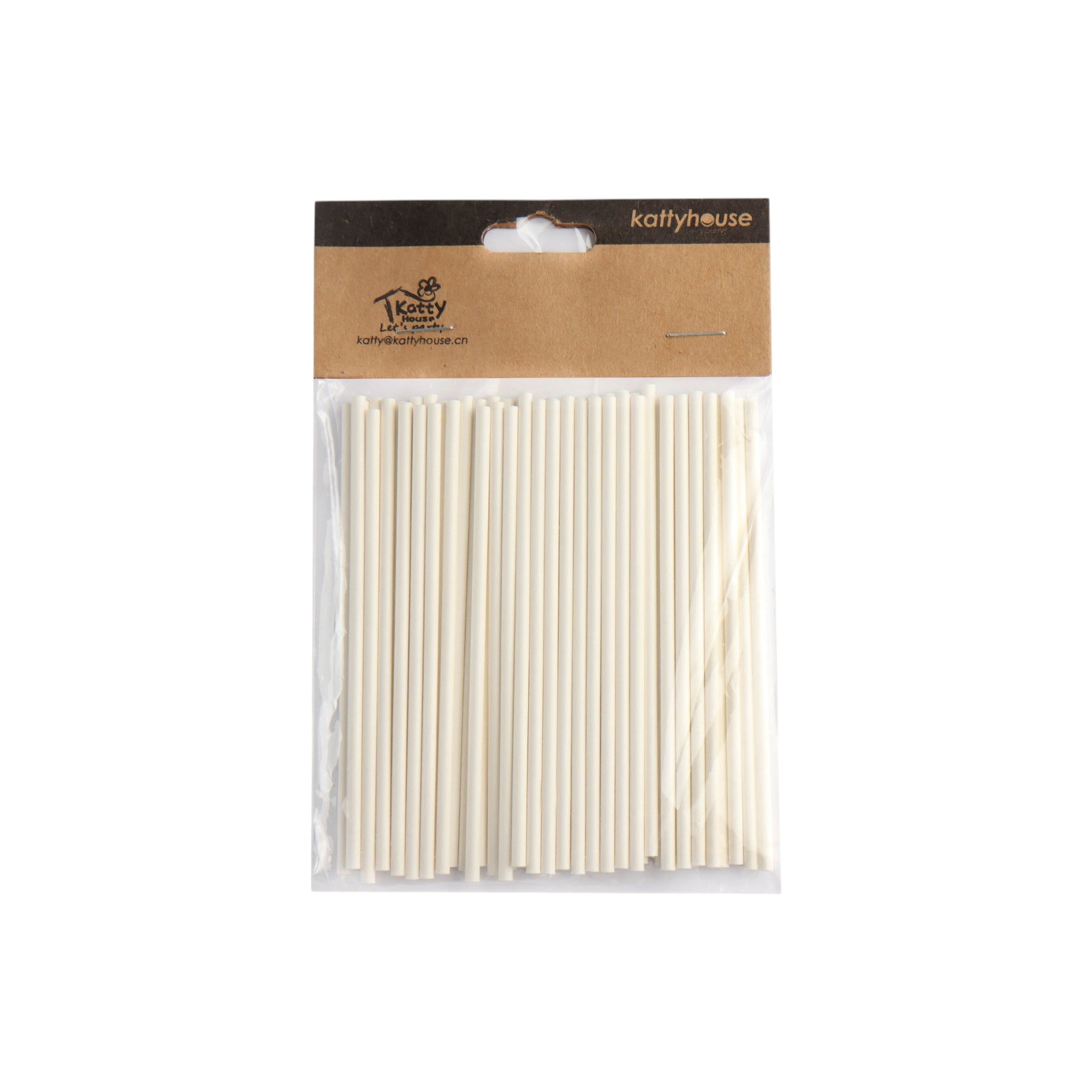 DIY Craft Mini Wooden Sticks 10cm White 50pcs