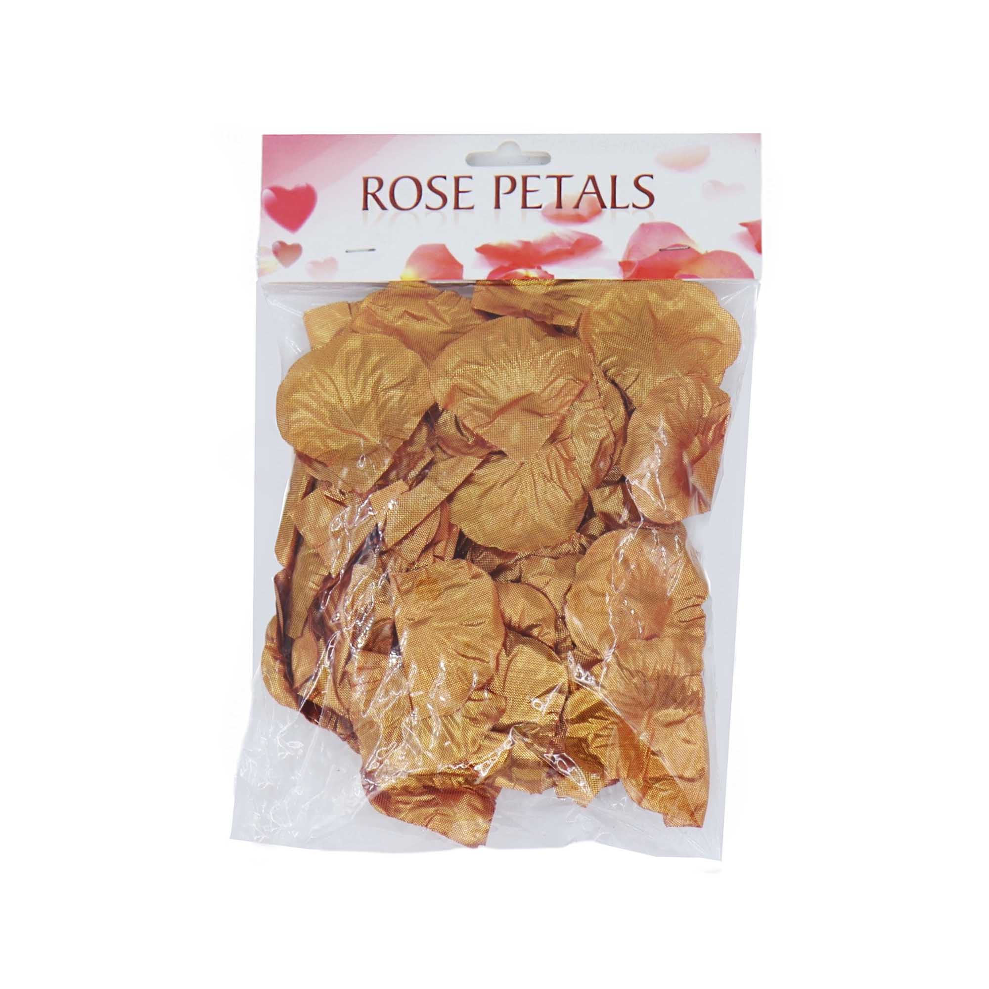 Artificial Gold Rose Petals 150pcs in Bag A0094