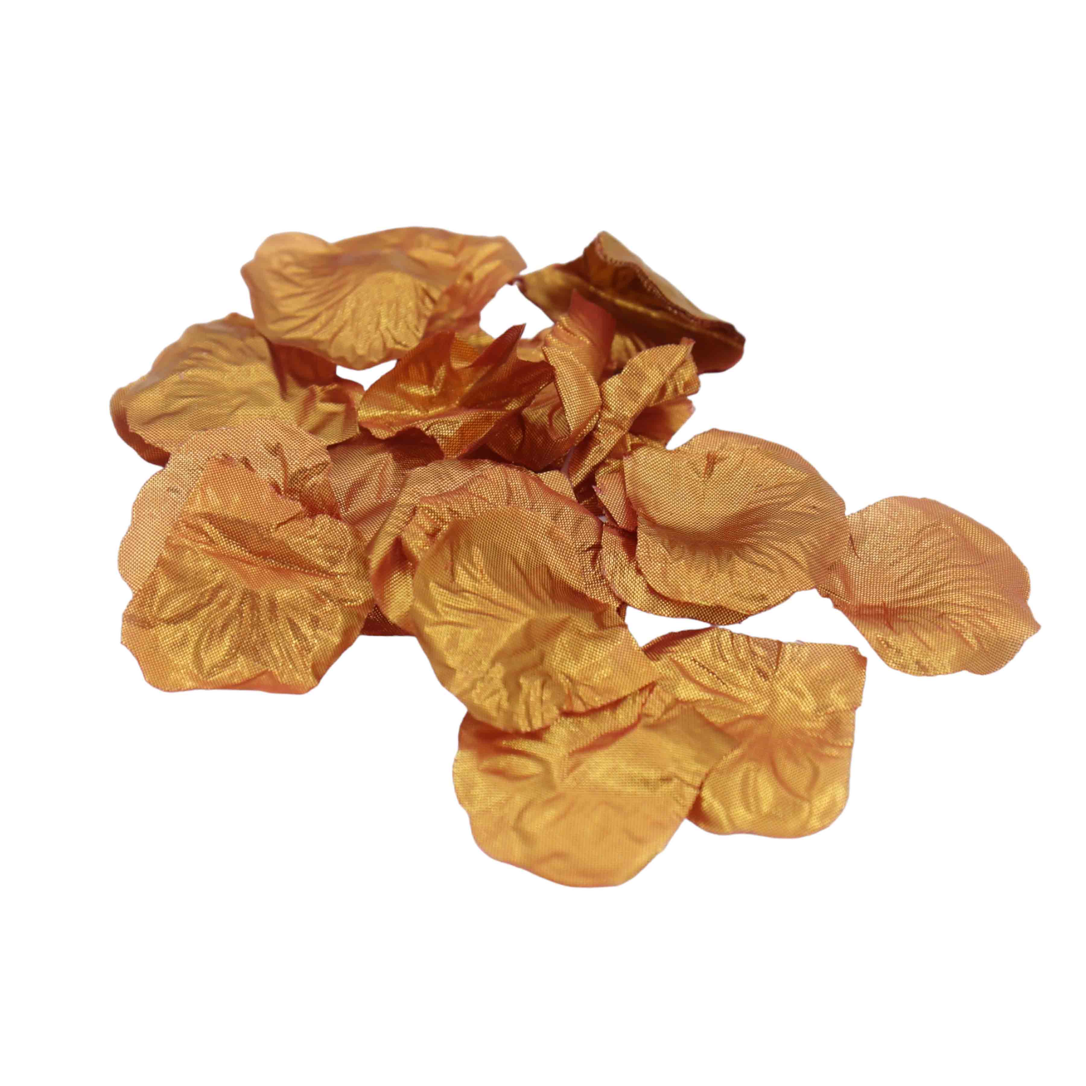 Artificial Gold Rose Petals 150pcs in Bag A0094