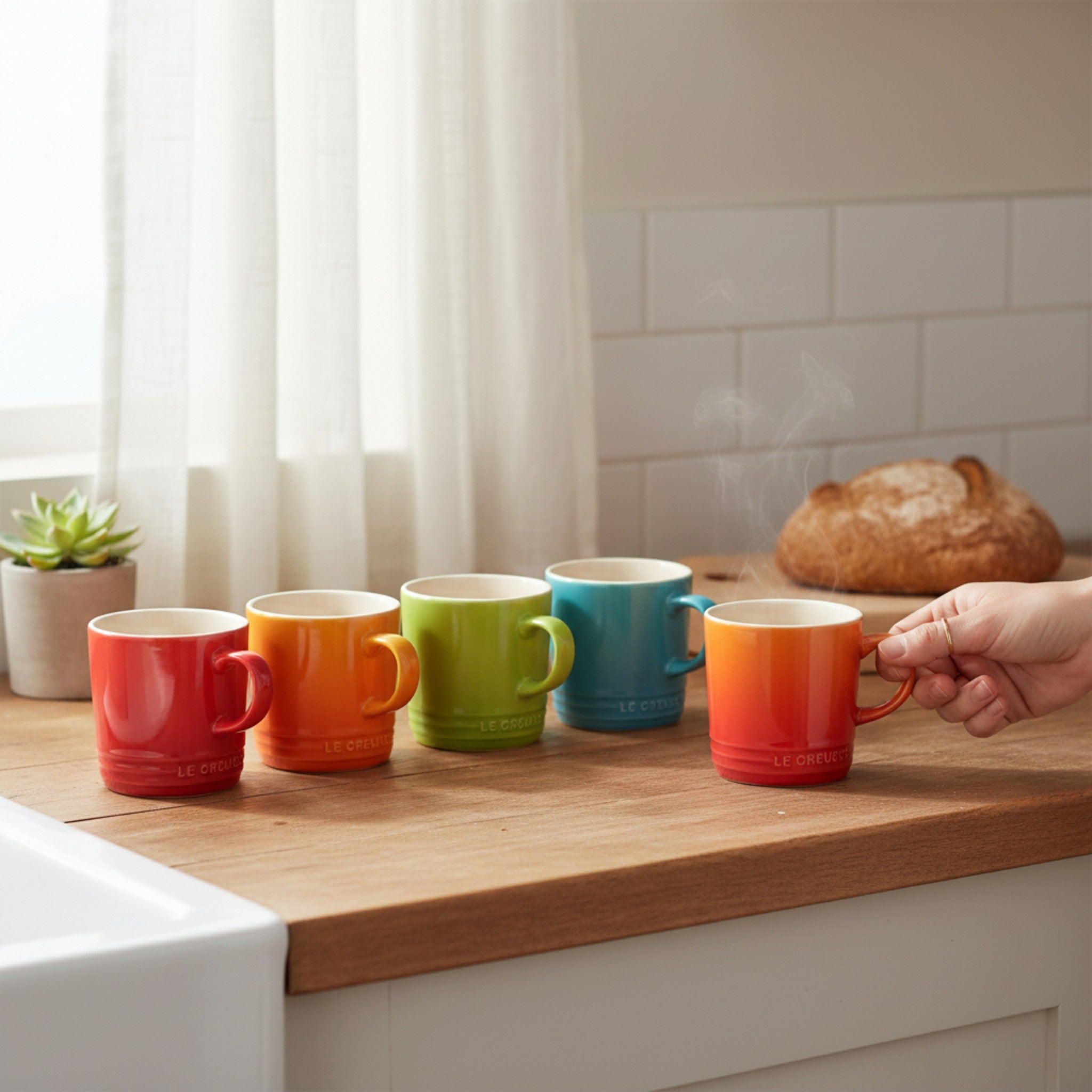 Rainbow Collection Coffee Mug 6pc Set