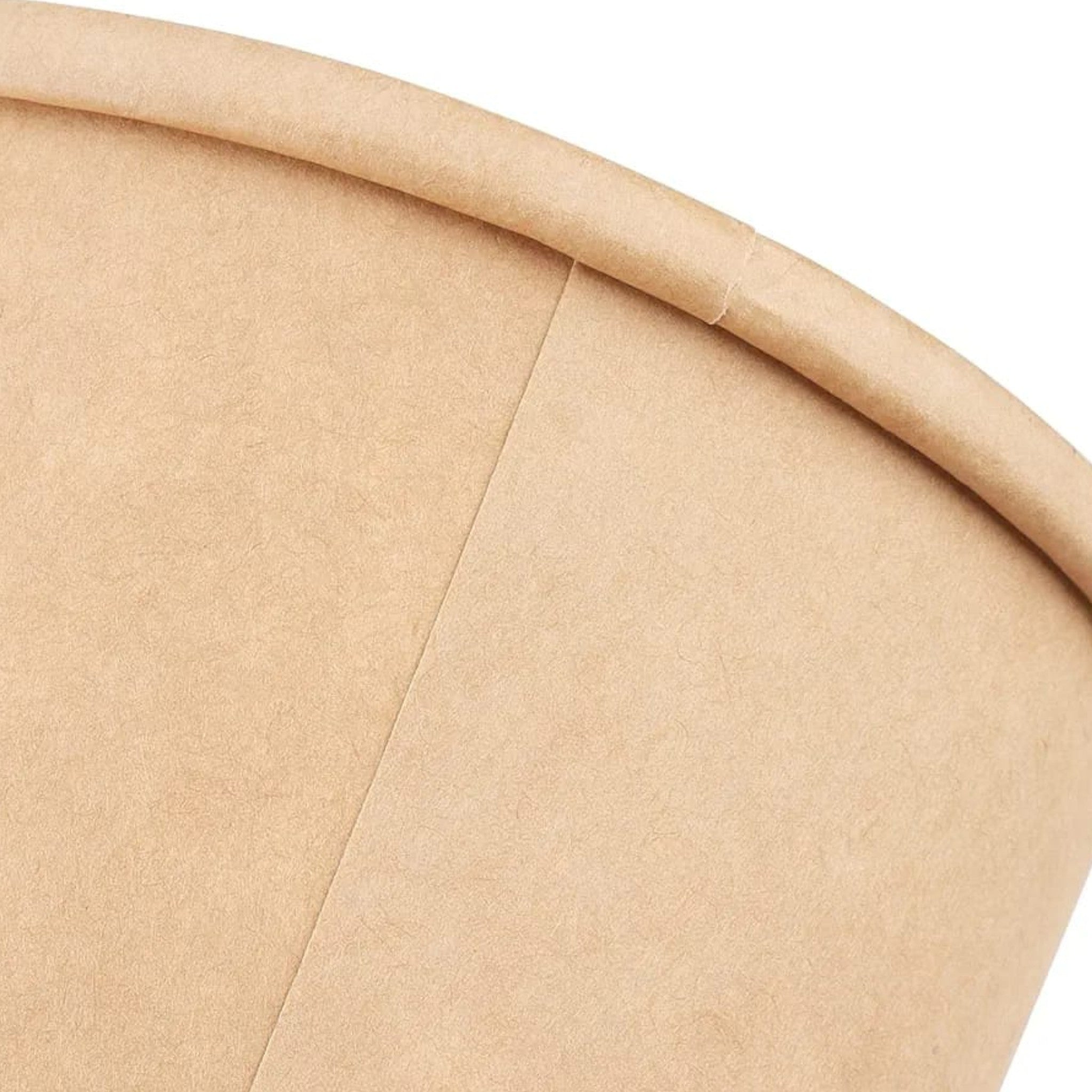 Kraft Paper Double Wall Ice Cream Cup 470ml Vintage Kraft Tubs with Vented Lid 10pack