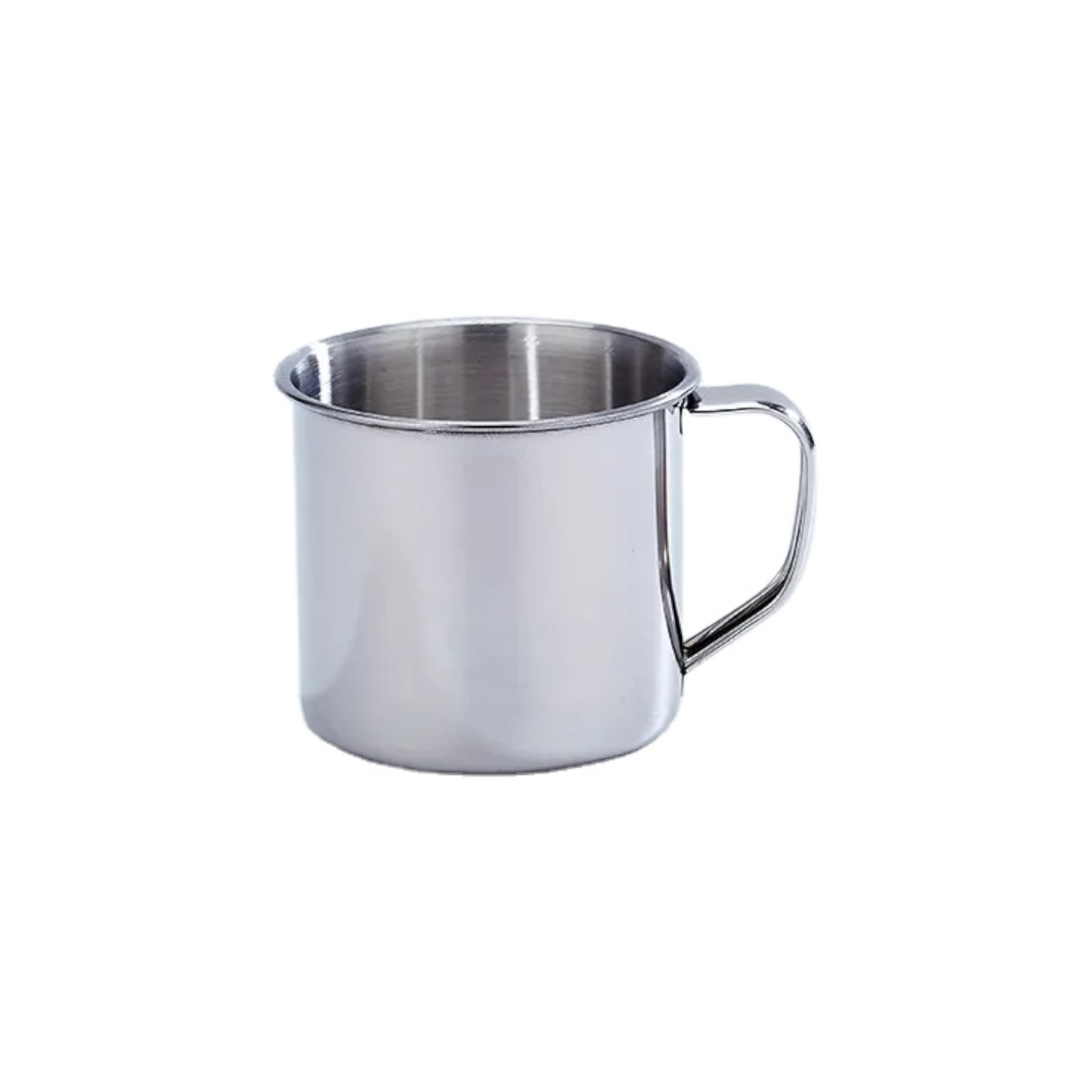 Stainless Steel Mug Deluxe with Handle 12cm