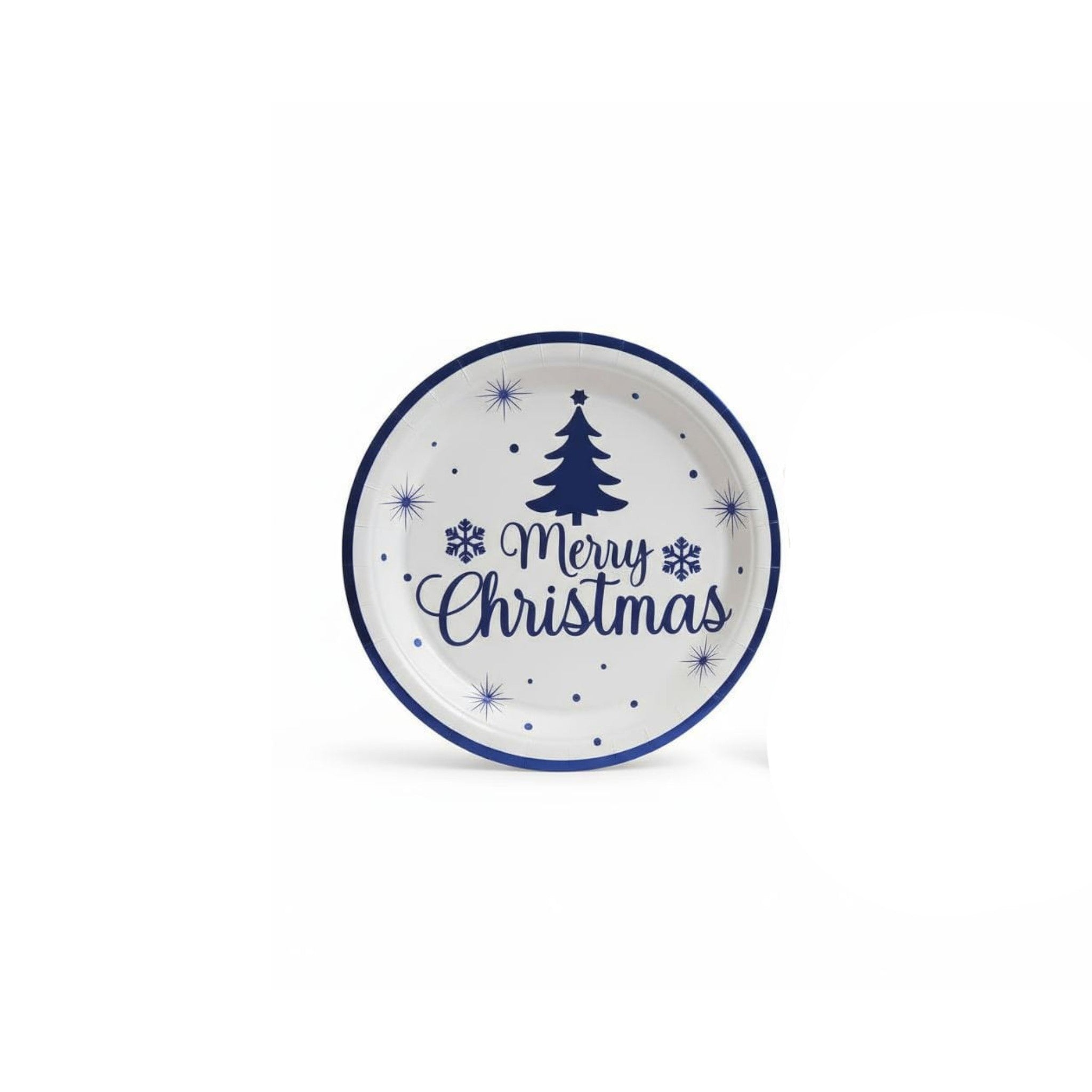 Disposable Party Paper Christmas Coloured Tree Dinnerware Set