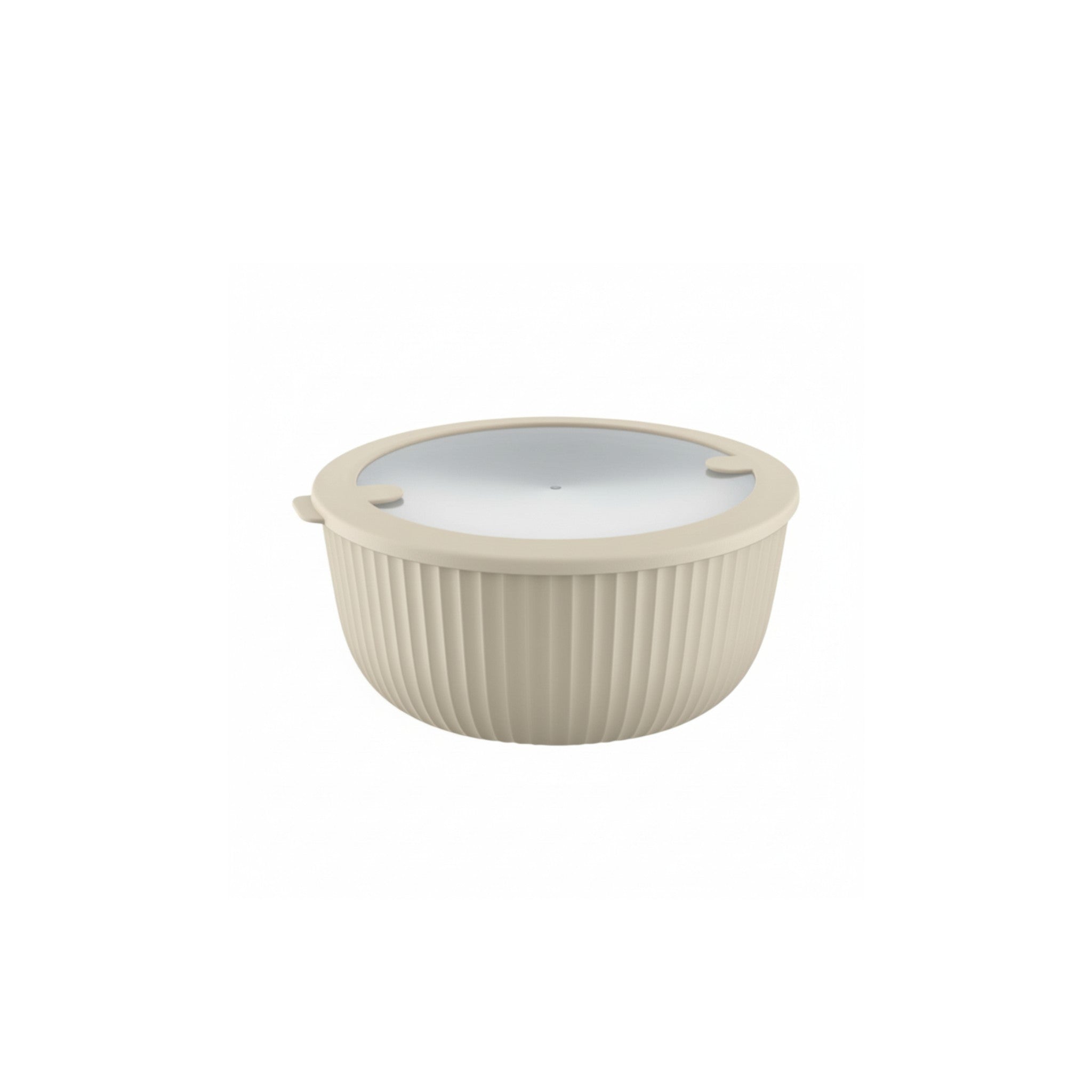Plastic Elegant Line Dora Bowl with Lid 1300ml