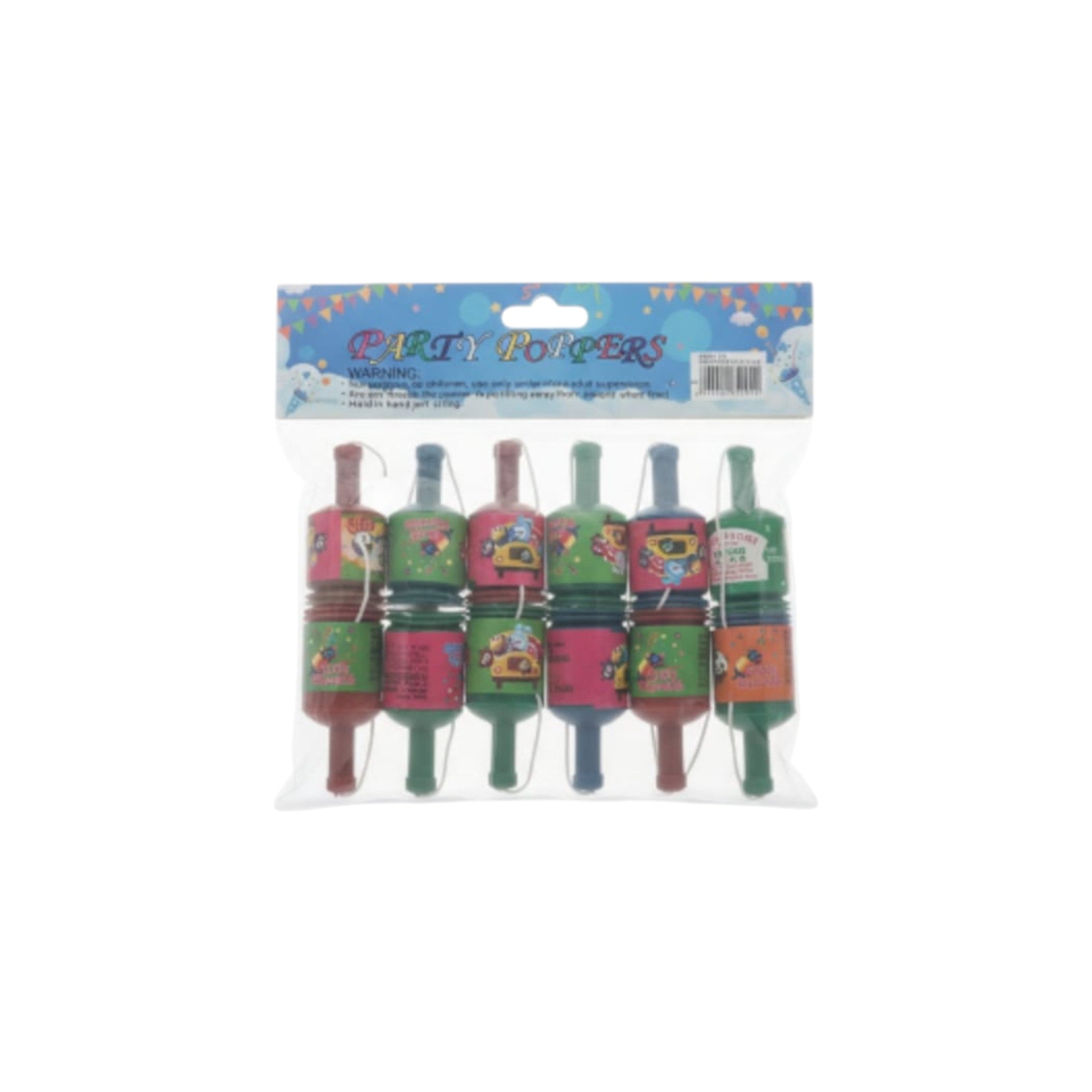 Mini Party Popper 12pc Card