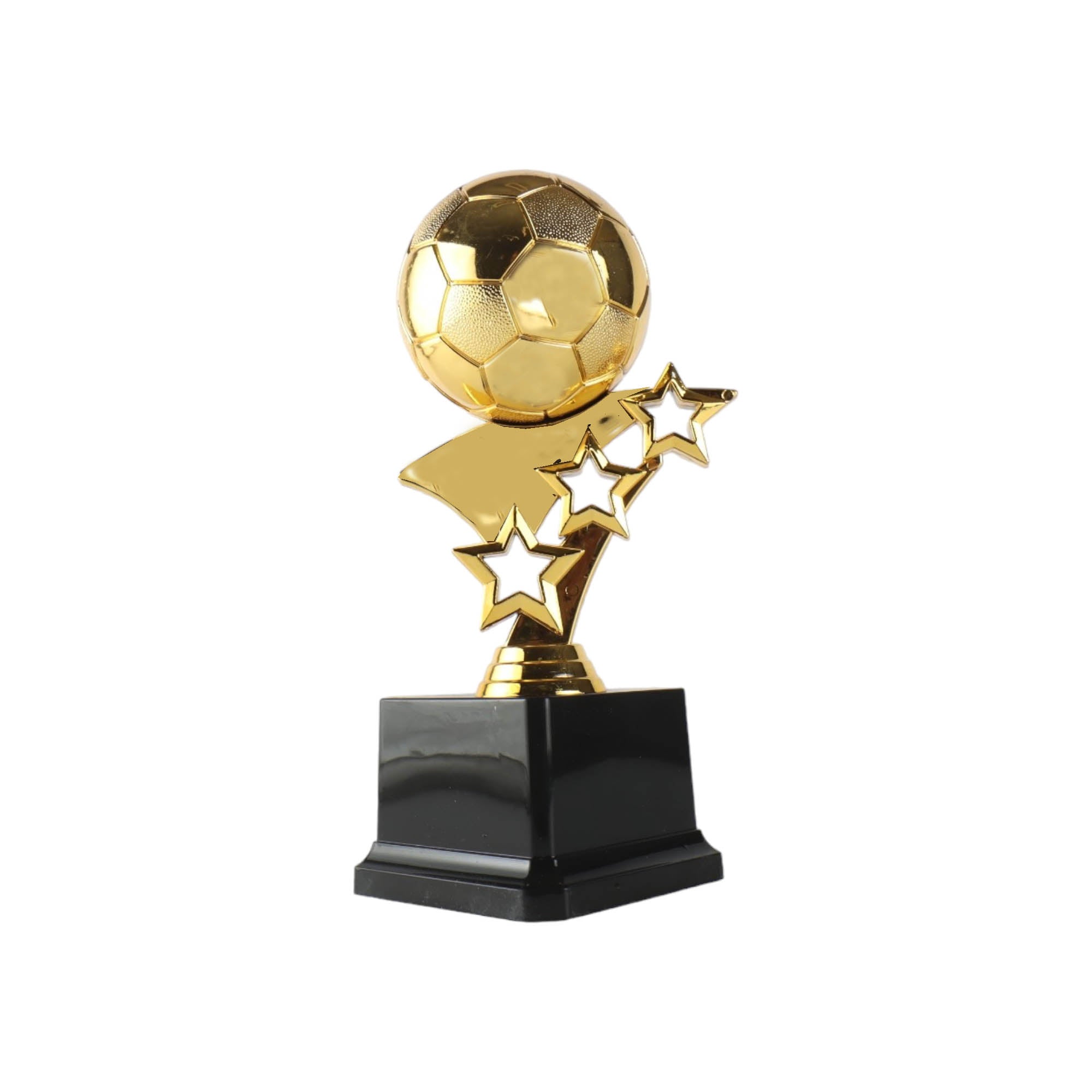 Trophy Soccerball with Stars H-9cm