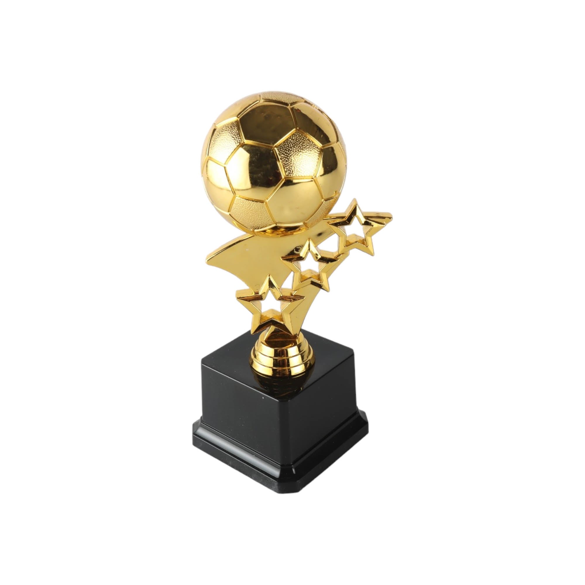 Trophy Soccerball with Stars H-9cm