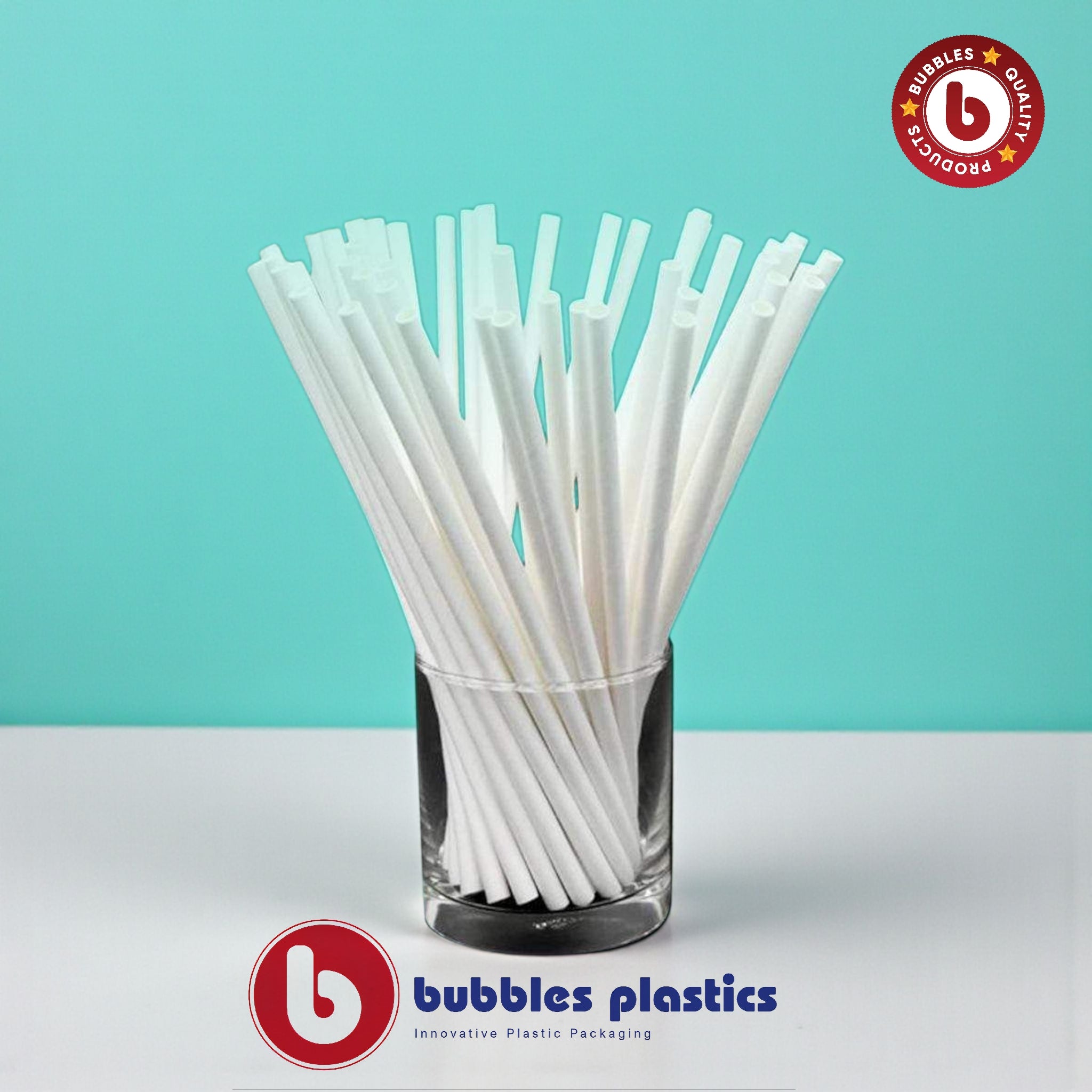 Disposable Plastic Straw Triple Thick 8mm 1000pack