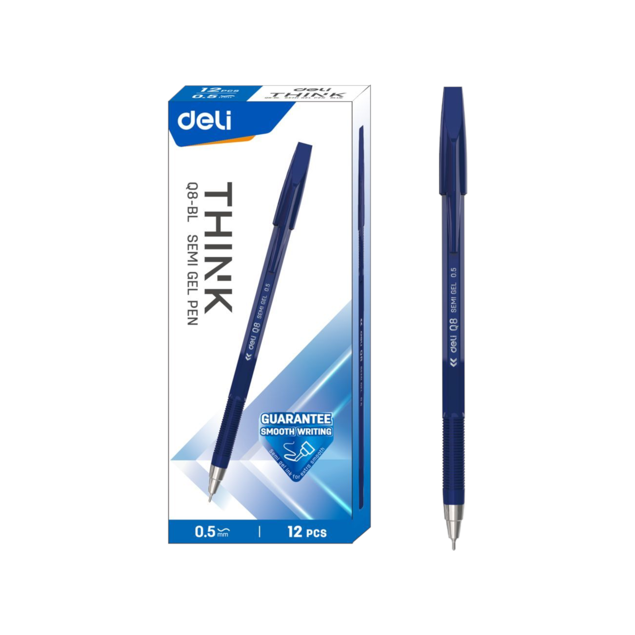 Deli Blue Tip Pen 0.7mm Semi Gel