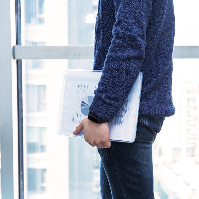 Deli A4 File Box Clear