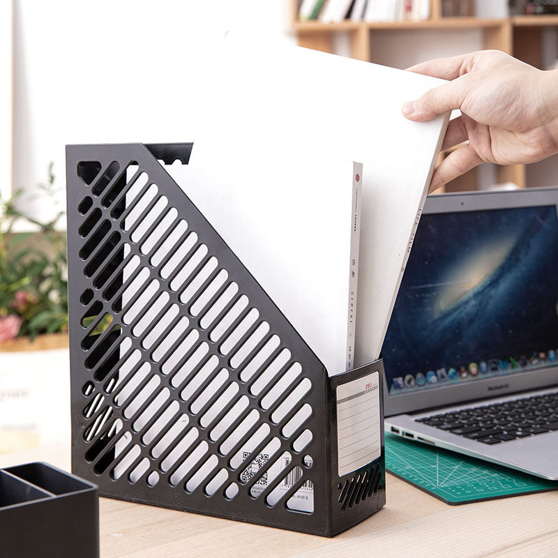 Deli Magazine Holder 259x90x295mm Black