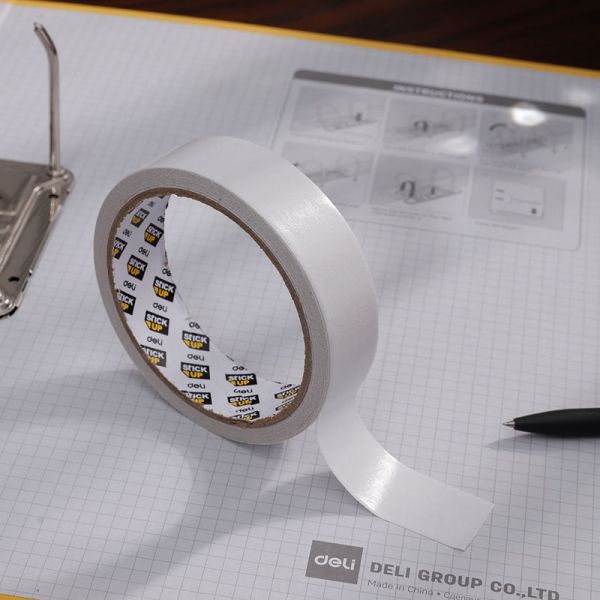 Deli Double Sided Tape 24mmx9m White