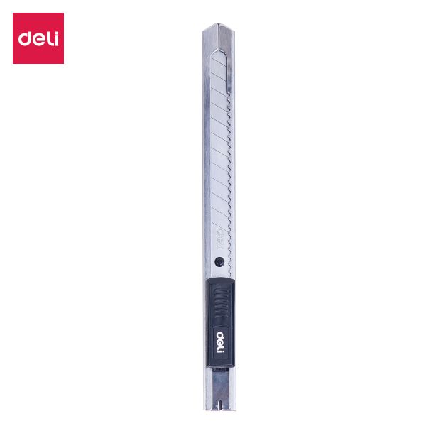 Deli Retractable Utility Knife Cutter with 13 Snap Off Blades