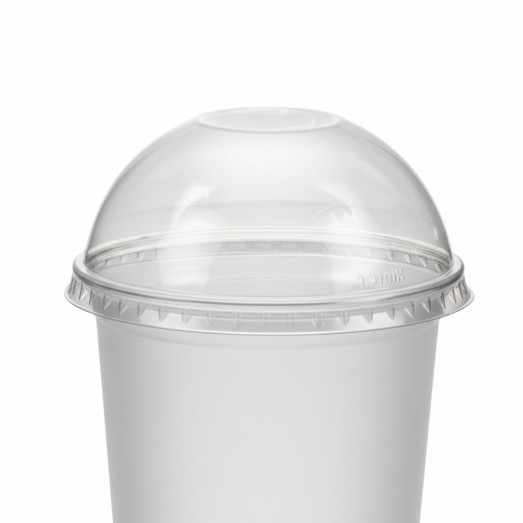 700ml Plastic Disposable Smoothie Frosted Cup with Dome Lid 10pack