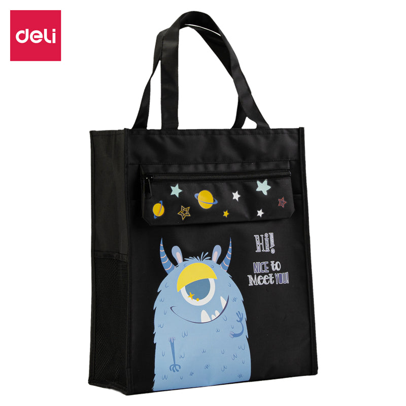 Deli Non-Woven School Bag 330x185x125mm with Soft Loop Handle