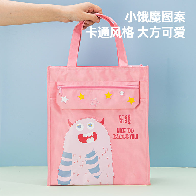 Deli Non-Woven School Bag 330x185x125mm with Soft Loop Handle